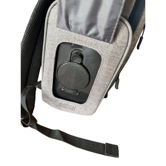 Eddie Bauer First Adventure Gray Backpack Diaper Bag  Multiple Pockets - Picture 5 of 13